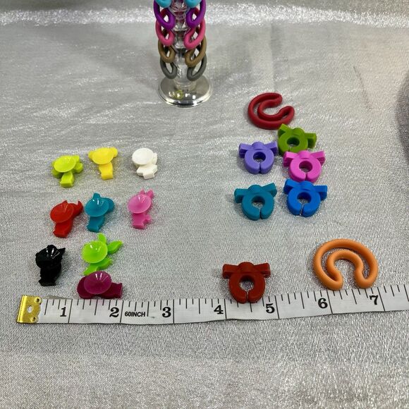 27 piece Glass Charms Silicone Drink Glass Markers Identifiers - Picture 8 of 9